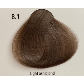 Cree Hair Color w/Keratin and Ceramides - 3.38 Fl oz - 1 Pack Professional Coloring Cream (8.1-Light Ash Blond)