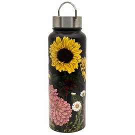 Chunky Water Bottle Flower Power by Laura Shallcrass 1180ml