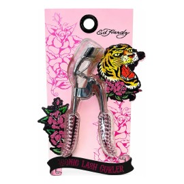 Enchinador De Pestañas Ed Hardy Iconic Con Brillos Rosas