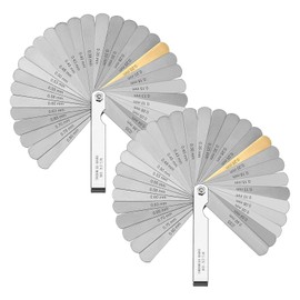 TenaLucy 2 x Feeler Gauge, Feeler Gauge Valve Game, Dual Marked Metric and Imperial Gap Gauge Blades, Valve Gauge, Valve Game Gauge for Valves Guitar Spark Plug Piston Measuring