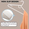 Amber Home 36 Pack Super Heavy Duty Plastic Hangers, White