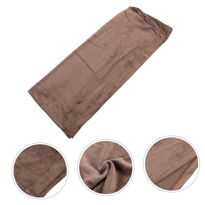 Zerodeko 2Pcs Elastic Sofa Armrest Cover Khaki Protector for Couch