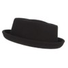 Licus Men's Roll up Pork Pie Pillbox Trilby Wool Hat