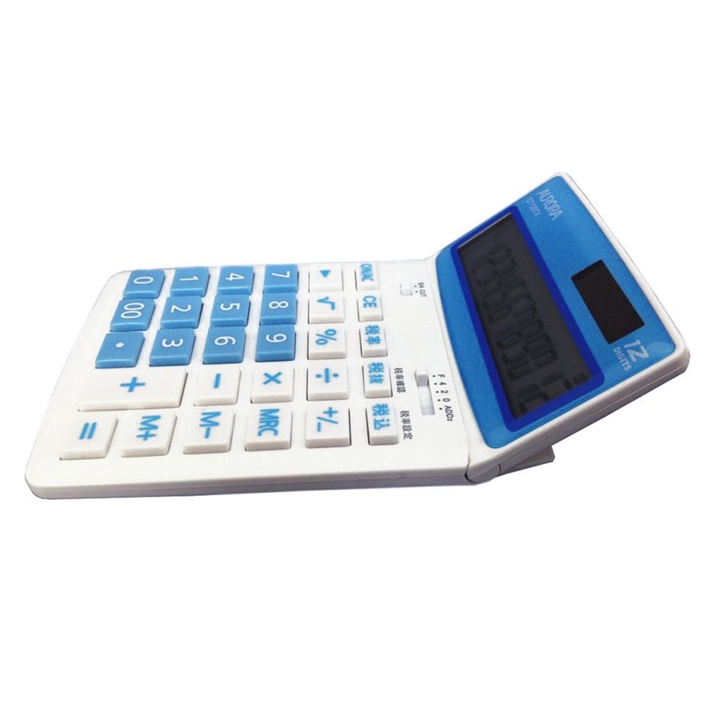 Aurora Japan DT125TX-B Tabletop Color Calculator, Blue