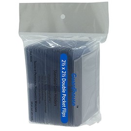 Guardhouse 2 x 2 Double-Pocket Unplasticized Coin Flips with Paper Inserts Pack of 100