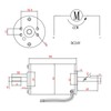DC Motor HighSpeed 80W Small CW CCW Double Output Shaft