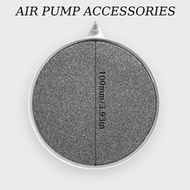 GVRGO Fish Tank Nano Air Stone, Small Bubble Stone Fish Tank Ultra-High Dissolved Oxygen Stone Silent Deep Dissolving Oxygen Diffuser Kit for Mini Aquarium, Fish Tank & Hydroponic - Gray 4 in