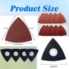 Amazleer Pack of 4 Triangle Sanding Discs 80 mm Triangular