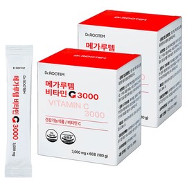 Dr. Rootem Genuine Mega Rootem Vitamin C 3000, 180g, 2 units / 닥터루템 정품 메가루템 비타민C 3000, 180g, 2개