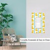 Pznen Cute Ducks Single Rocker Wall Plate Farm Animal Yellow