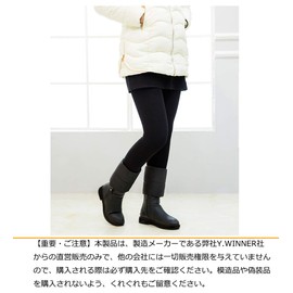 Y.WINNER Feather Down Warm Ankle Warmer, Unisex, Cold Protection, Cold Protection, Easy to Put on and Take Off, Normal Type, Present, Gift, Black