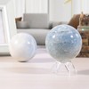 KYEYGWO Blue Celestite Crystal Ball with Acrylic Stand, Decorative Sphere