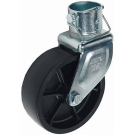 Bulldog 500245 Black Universal 6" Trailer Jack Poly Wheel Caster with Pin (1200 lbs. Capacity)
