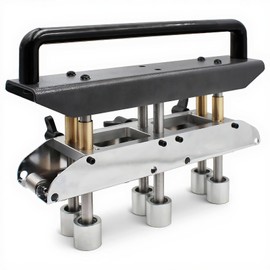 Taddien 3 Station Side Roller Bender at 0-90 Degree Angle, Adjustable Roofing Sheet Metal Bending Tool for Making 1/2-5in (13‑130mm) Bending