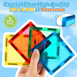 Magna-Tiles 3D Magnetic Building Blocks Tiles STEM Learning Construction Toys for Boys Girls