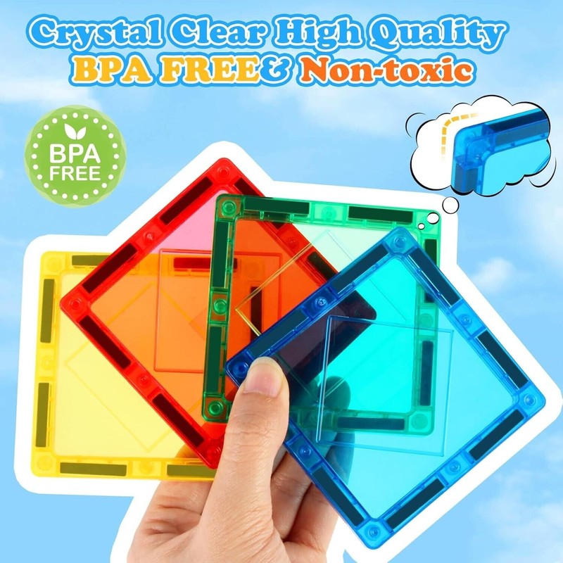 Magna-Tiles 3D Magnetic Building Blocks Tiles STEM Learning Construction Toys