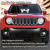 PGTOPONE 2PC Front Kidney Grilles Bezel Cover Kit for Jeep