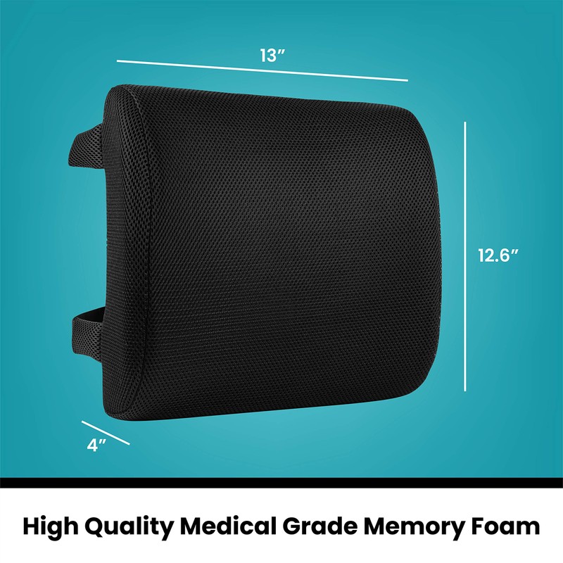 Healthy Spirit Memory Foam Lumbar Support Back Cushion | Back