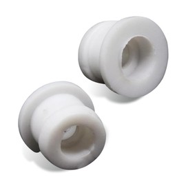 Shakas 2 PCS Shifter Cable Bushing, Automatic Transmission Shift Cable Connecting Rod Bushing, DG9Z-7K340-A Standard Fit Replacement, Compatible with Ford Focus (White)