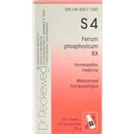 Dr Reckeweg Dr. Reckeweg Ferrum Phosphoricum (Ferrum Phos) 6X Tissue Salt S4 20g 200 Tablets