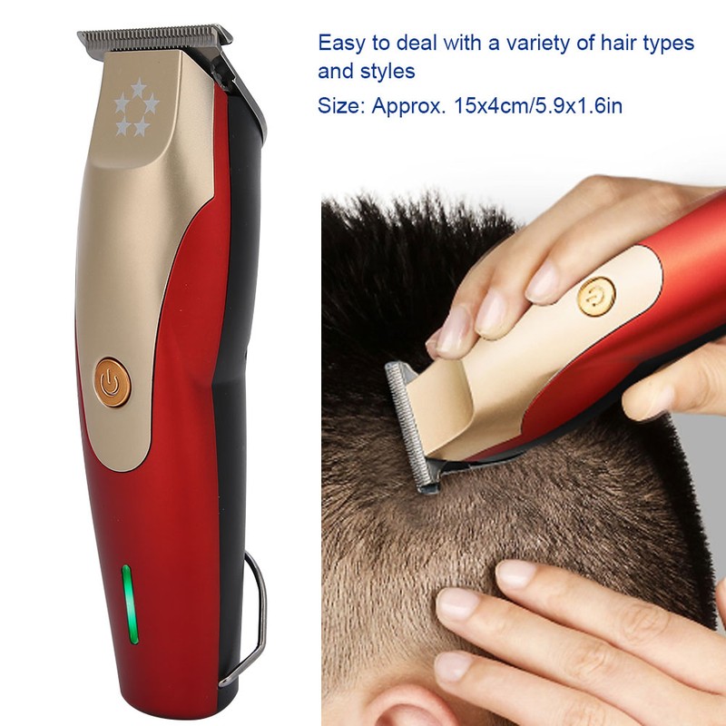 Rechargeable Hair Clipper Hair Lettering Trimmer Cutting Machine Hairdressing Tool