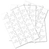 Inovart Puzzle-It 28-Piece Blank Puzzle, 24 Puzzles Per Package, 5-1/2" x 8", White