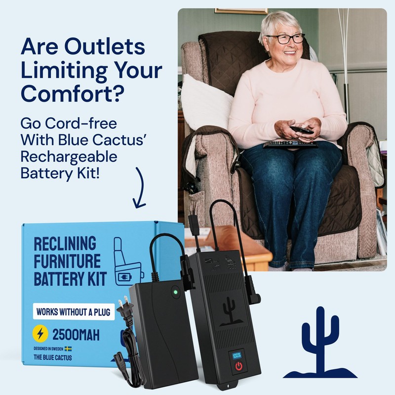 The Blue Cactus Company Reclining Furniture Power Supply with 47"