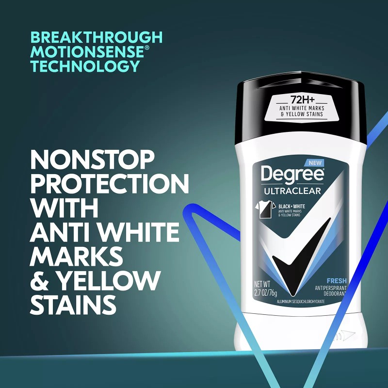 Degree UltraClear Black White Antiperspirant Deodorant 12 Pack 72 Hour
