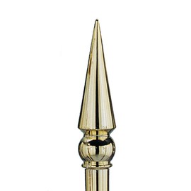 Round Spear Ornament Gold Finish