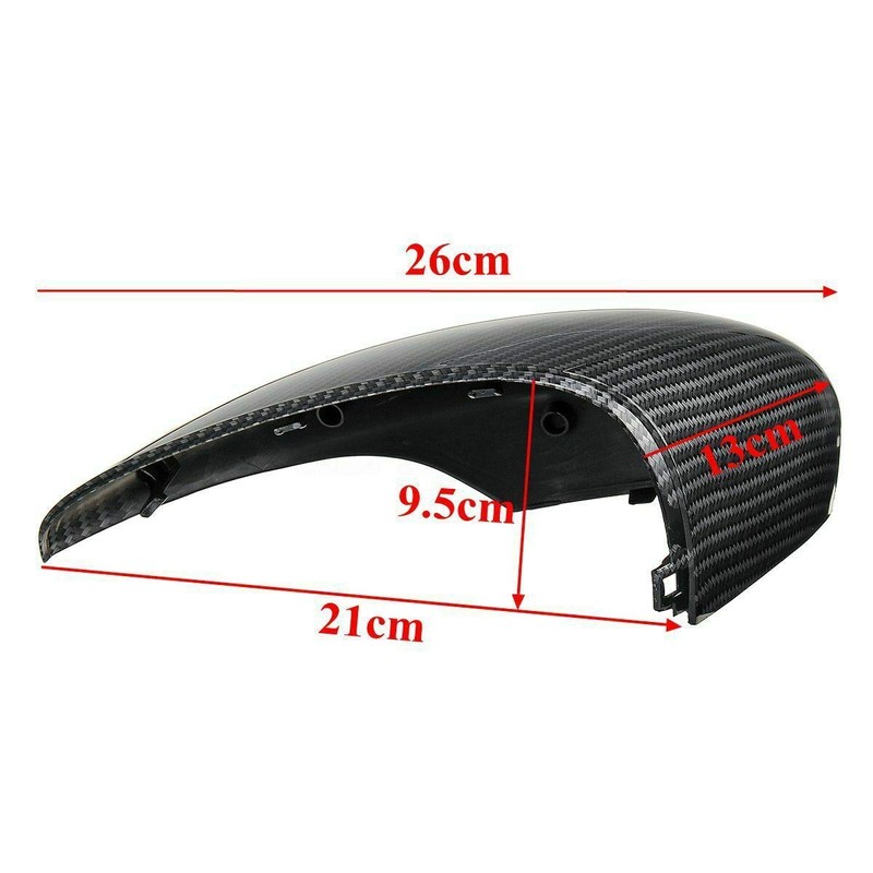 1 Pair Carbon Fiber Front Door Cover Caps Left Right