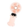 Mini Handheld Fan ABS Portable Digital Display USB Charging Foldable