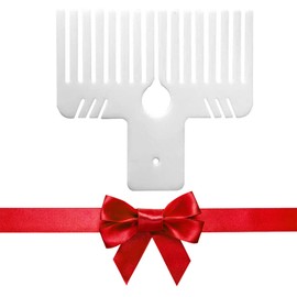 Bow Maker Tool, Bow Maker Tool for Ribbon Craft, Plastic Bow Maker Comb Bow Making Tool for Bows Gift Wrapping, Wrist Corsages, Home Decorations, Hair Bows, Holiday Wreaths