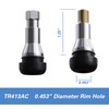 CKAuto TR413AC Chrome Rubber Snap-in Tire Valve Stems (5 Pack)