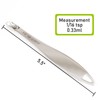 BERYLER 1PCS 1/16Teaspoon (0.33ml) Single Measuring Spoon, Individual Stainless Steel