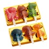 PTaizjjz Popsicles Molds,2PCS Silicone Dinosaur Popsicle Molds,Homemade Ice Pop Molds