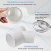 Exhaust Hose Adapter Ventilation Pipe Connector, Vent Hose, 4" to