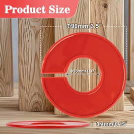 Sukh Baby Closet Dividers 30pcs - Plastic Clothes Organizer Shelf Tags Labels for Clothing Rack Wardrobe Store Warehouse Nursery Must Haves Boutique Supplies Sturdy Durable Flexible No Burrs (Red)