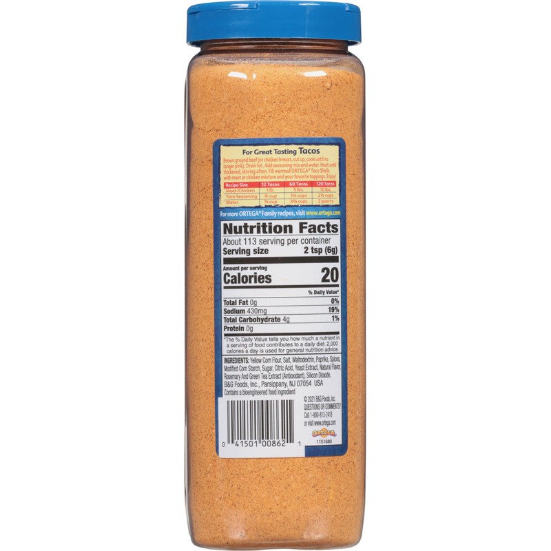 Ortega Seasoning Mix, Taco Seasoning, 24 Ounce (Pack of 6)