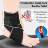 4 PCS Tobillera para Esguince Ortopédica Ajustable, Tobilleras Deportivas de
