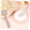 KOMBIUDA Set of 2 Metal Makeup Spatulas Skincare Tool Comfortable