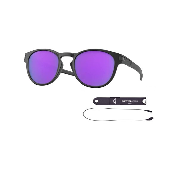 Oakley OO9265 Latch 926555 53MM Matte Black/Prizm Violet Oval Sunglasses