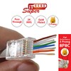 ITBEBE Paquete de 100 Conectores RJ45 de Paso A Través