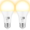 Qualilux Dusk to Dawn Light Bulbs 1000 Lumen, Soft White,