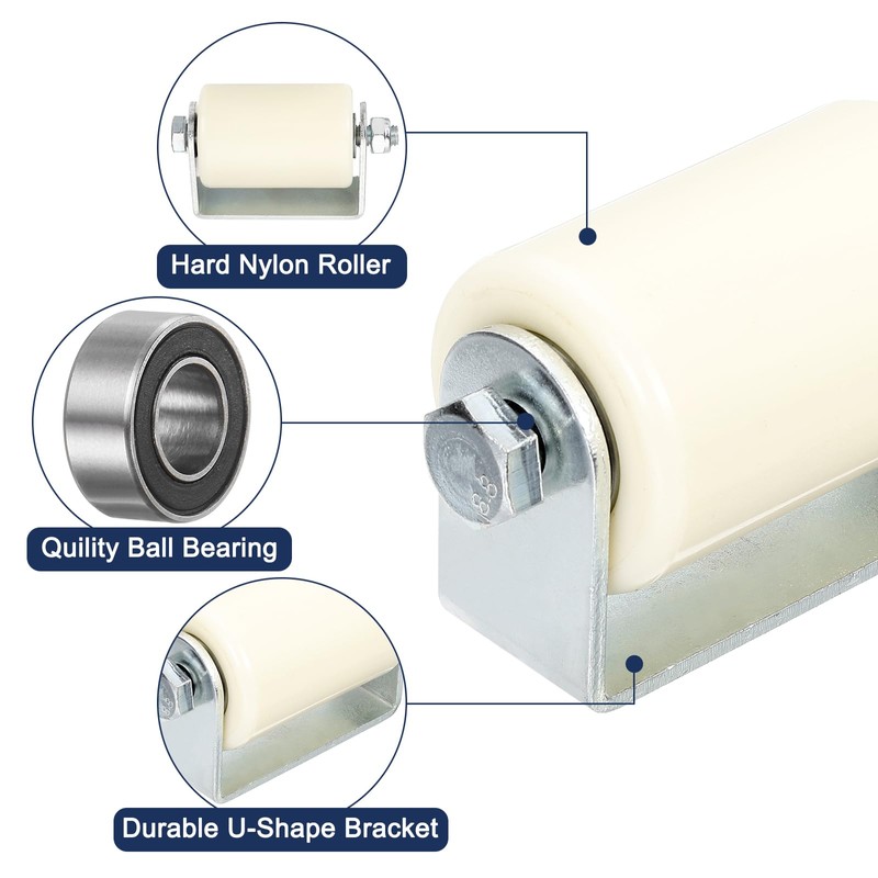 QUARKZMAN Gate Roller Guide Adjustable, 3.1 Inch Sliding Gate Nylon