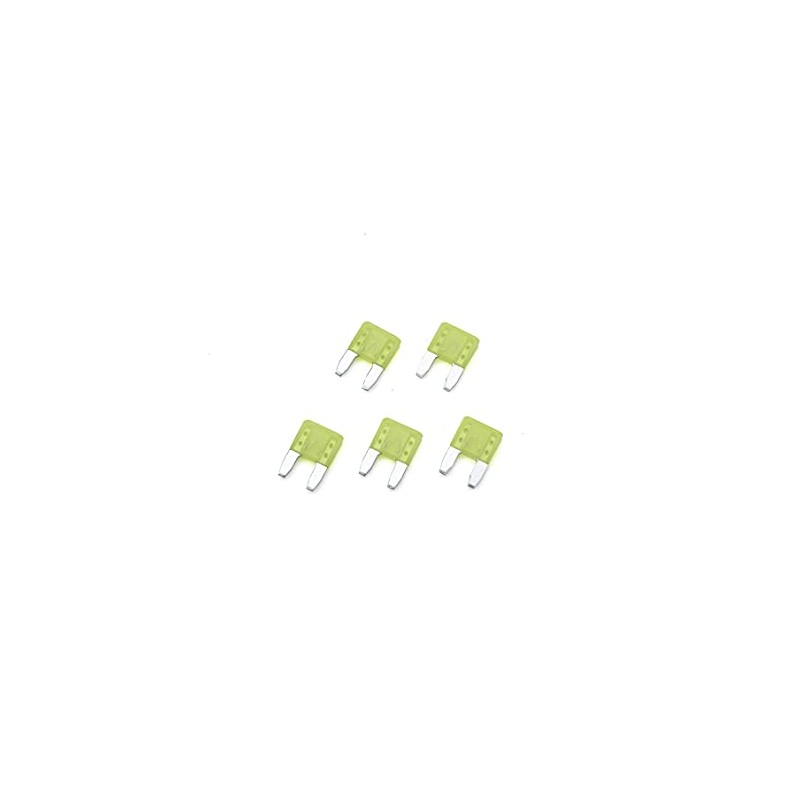 Kijima 304-7110 Mini Flat 20A Motorcycle Parts Fuse, 5 Pieces