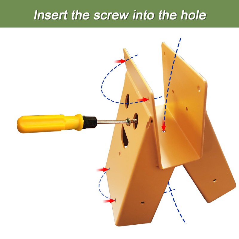 Gabasinover Smile 1 pcs Heavy Duty Sawhorse Bracket, Saw Steel