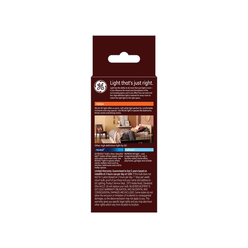 GE Lighting Relax LED Light Bulb, 10 Watts (60 Watt