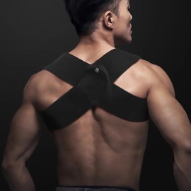 Fitness heavy shoulder straps, bench presses, shoulder training, press lifts, chest straight, straight back correction, open shoulder assist straps Support Tool - size: XXL (120-140lb)