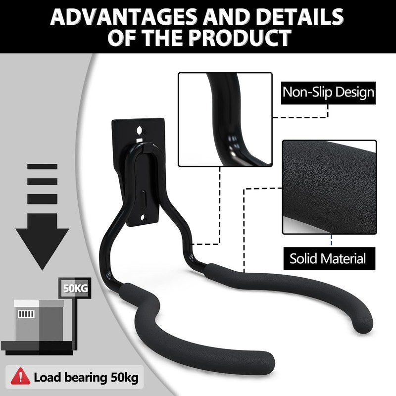 3-H Weed Eater Hanger 2 Pack,2 Garden Hose Holder,2 Screw