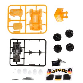 DIY Solar Engineering Vehicle Assembly Construction Car Toy Science Educational ToyYellow Solar Engineering Pushdozer